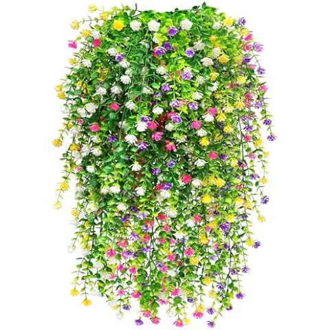 Yueshop 4PCS Mixed Colour Hanging Flowers Cover