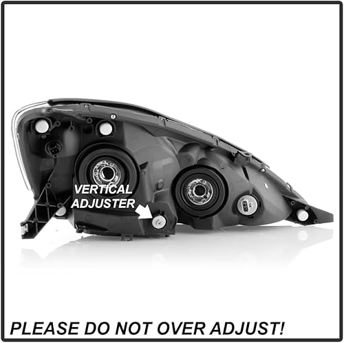 Miniatura 2 de ACANII - Para [modelo halógeno] 2006-2010 Toyota Sienna Chrome Housing Faros Faros Conjunto Par Conductor+Pasajero