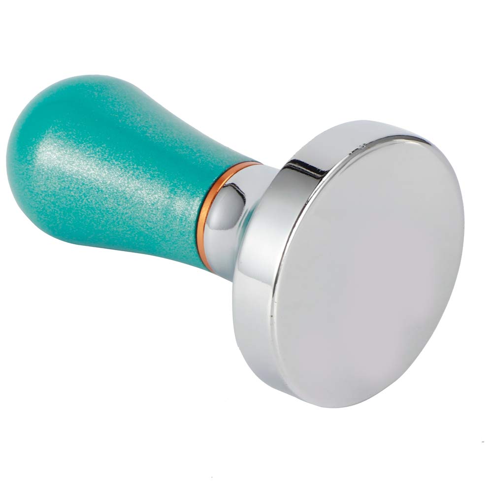 Koffie tamper 57 mm aluminiumlegering basis koffiestempel espresso stempel koffiestamper zeefhouder accessoires (lichtblauw