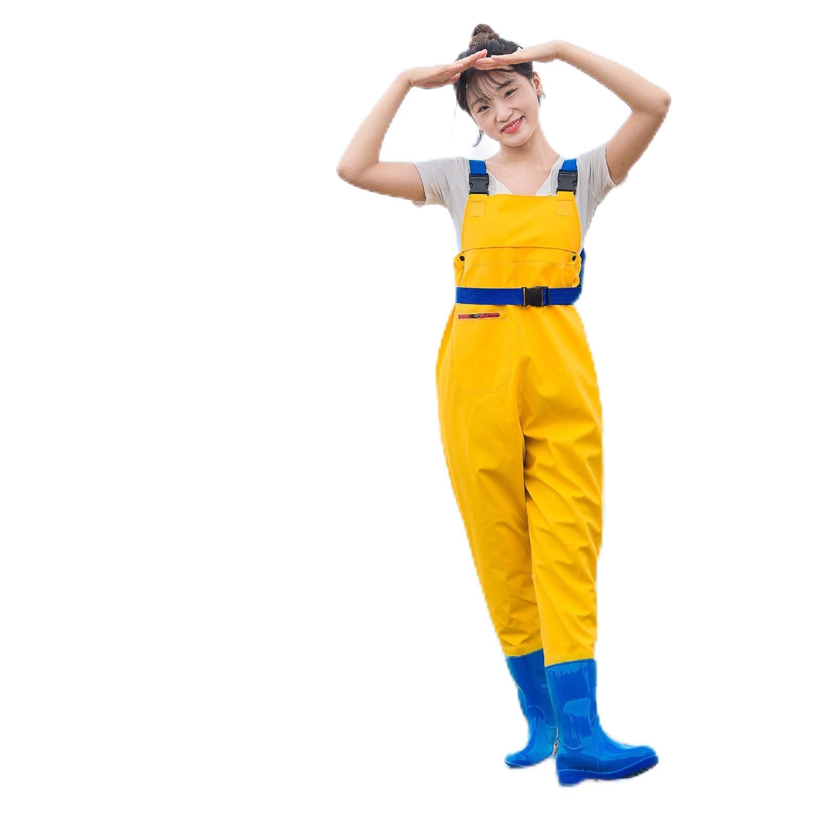 Chaoyilian Fishing Chest Waders For Women Teenagers With Boots,Chest Waders With Boots,Chest Waders Wading Pants,Lightweight Flexible,reathable,for Camping,Fishing,Hunting,Wading,Off-Roading