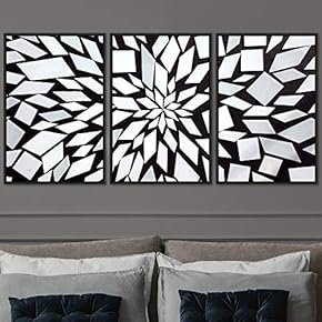 signwin 3 Piece Framed Canvas Wall Art Abstract...