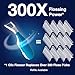 Clix Flosser - Automatic Dental Flosser | Reusable and Refillable | Pre-Loaded Floss Inside | Travel Cover | Easy Click-to-Use Solution for Plaque Removal, Clean Teeth and Fresh Breath (Dark Blue)
