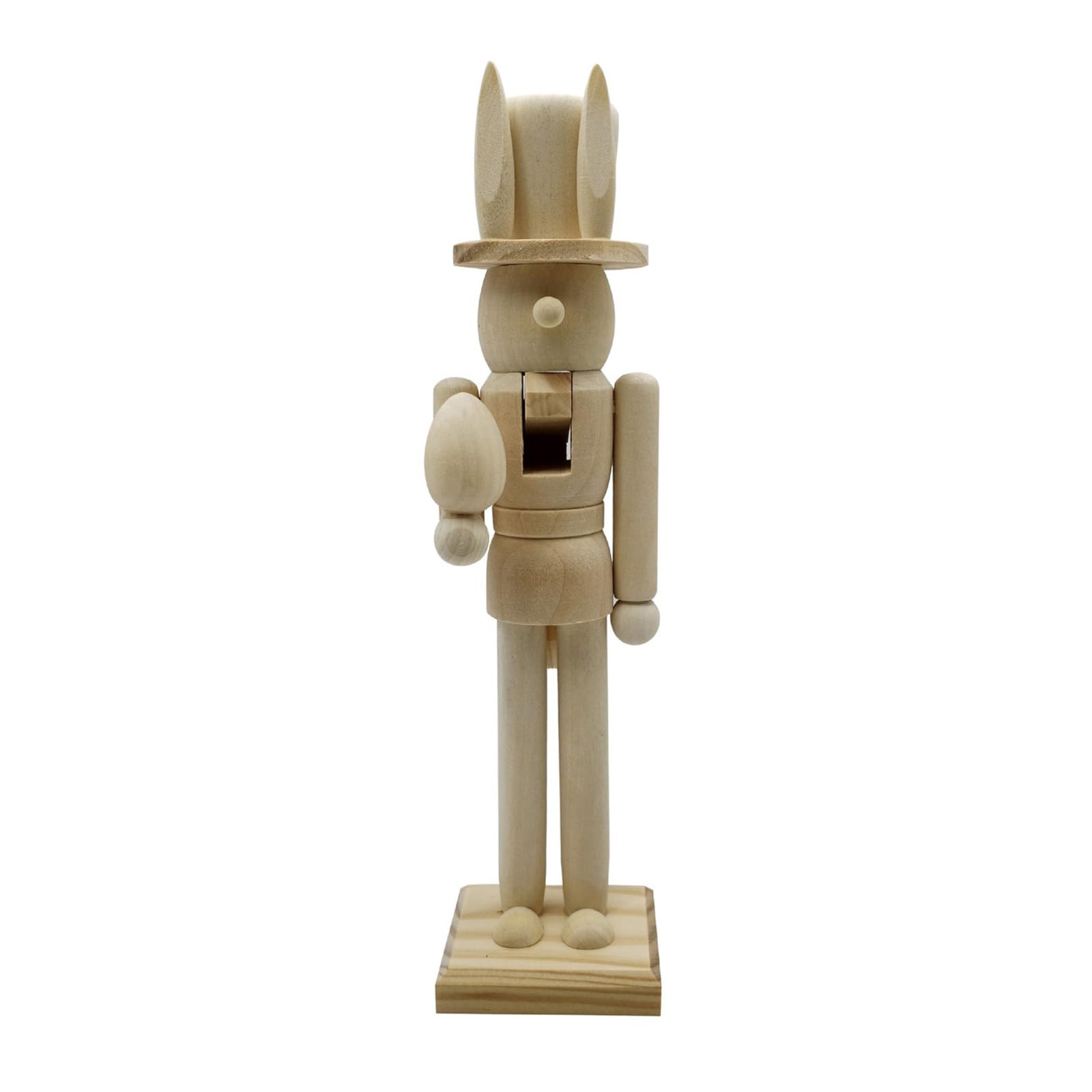 GTYLF Blanks Unpainted Nutcrackers Puppet Walnuts Soldiers Paintable Nutcrackers Figure Ornament Unfinished Nut Cracker Decors Unfinished Wood Diys Blanks Puppet