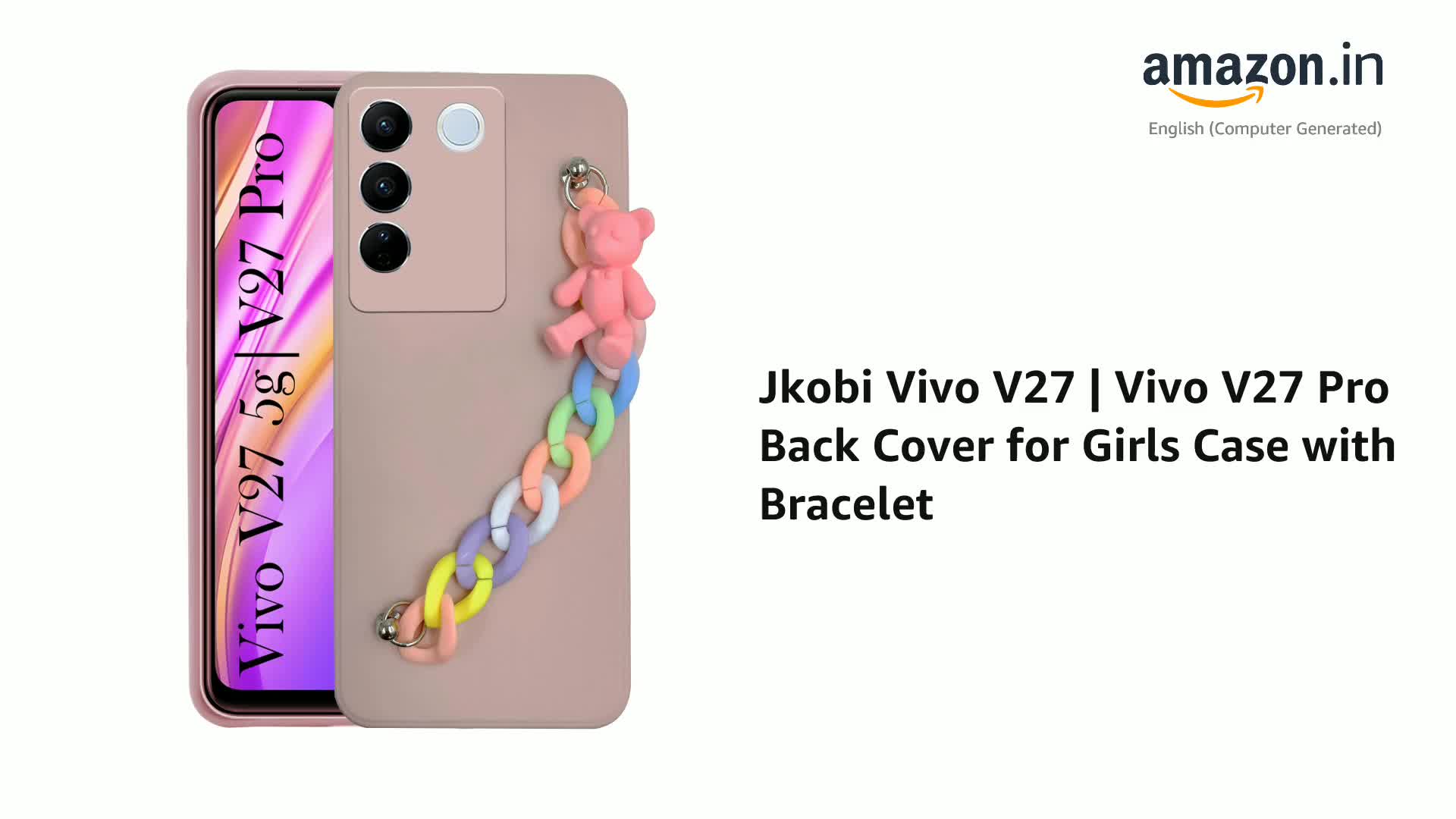 Jkobi Back Cover for Vivo V27 | Vivo V27 Pro Girls Case with