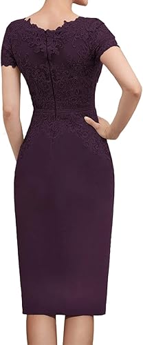 Miniatura 3 de Mother of The Bride Dresses Lace Appliques V-Neck with Jacket for Wedding