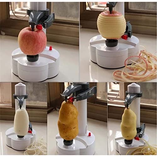 Pelador eléctrico, pelador giratorio automático para patatas, frutas, verduras, herramienta de cocina sin esfuerzo