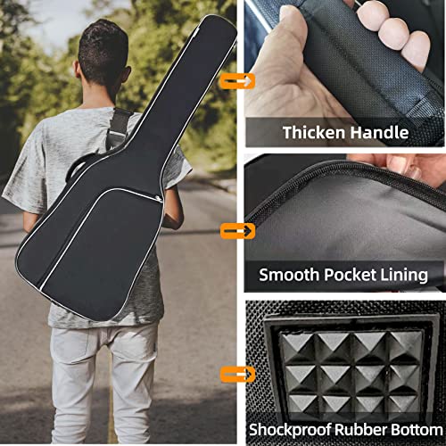 Gigkouki Bass Guitar Bag Gig Bag 0.35 Inch Backpack Padded Soft Case Padding Black Electric Bass Case With Back Hanger Loop And Neck Strap #TOP4