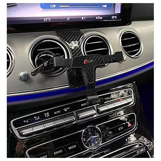 OYEFLY för E klass W213 BJ 2016–2019 mobiltelefonhållare bil ventilation KFZ universalhållare för smartphone, GPS och surfplatta | 360 justerbar för optimal sikt | Bilmobiltelefonhållare (E-hållare)