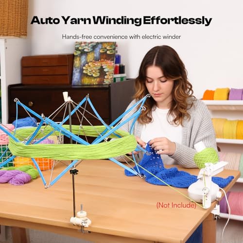 Image of Caydo Yarn Swift, Portable Metal Umbrella Holder for Knitting & Crochet