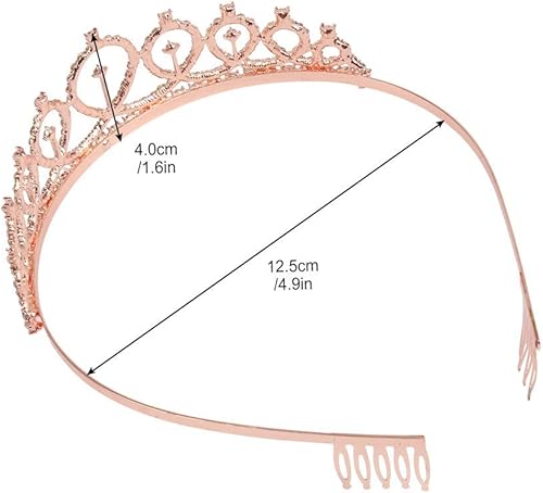 Miniatura 3 de CIEHER Kit de banda de cumpleaños y tiara de cumpleaños, coronas de cumpleaños para mujer, corona de cumpleaños, tiaras de cumpleaños, regalo de