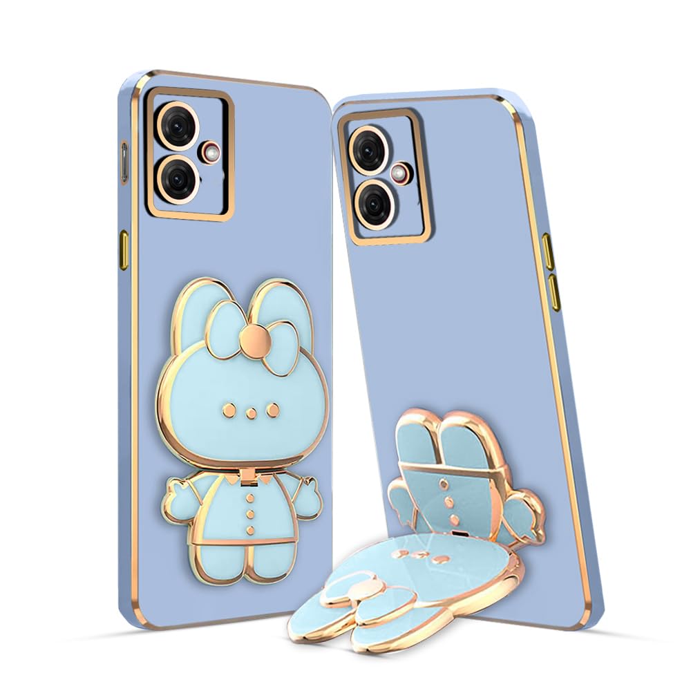 KARWAN®️ 3D Cat Back Case and Cover with Stand Compatible for Moto G54 Stand Mirror | Camera Protection | Electroplated | Folding Stand -Blue (B0D9894JD9) Amazon Price History, Amazon Price Tracker
