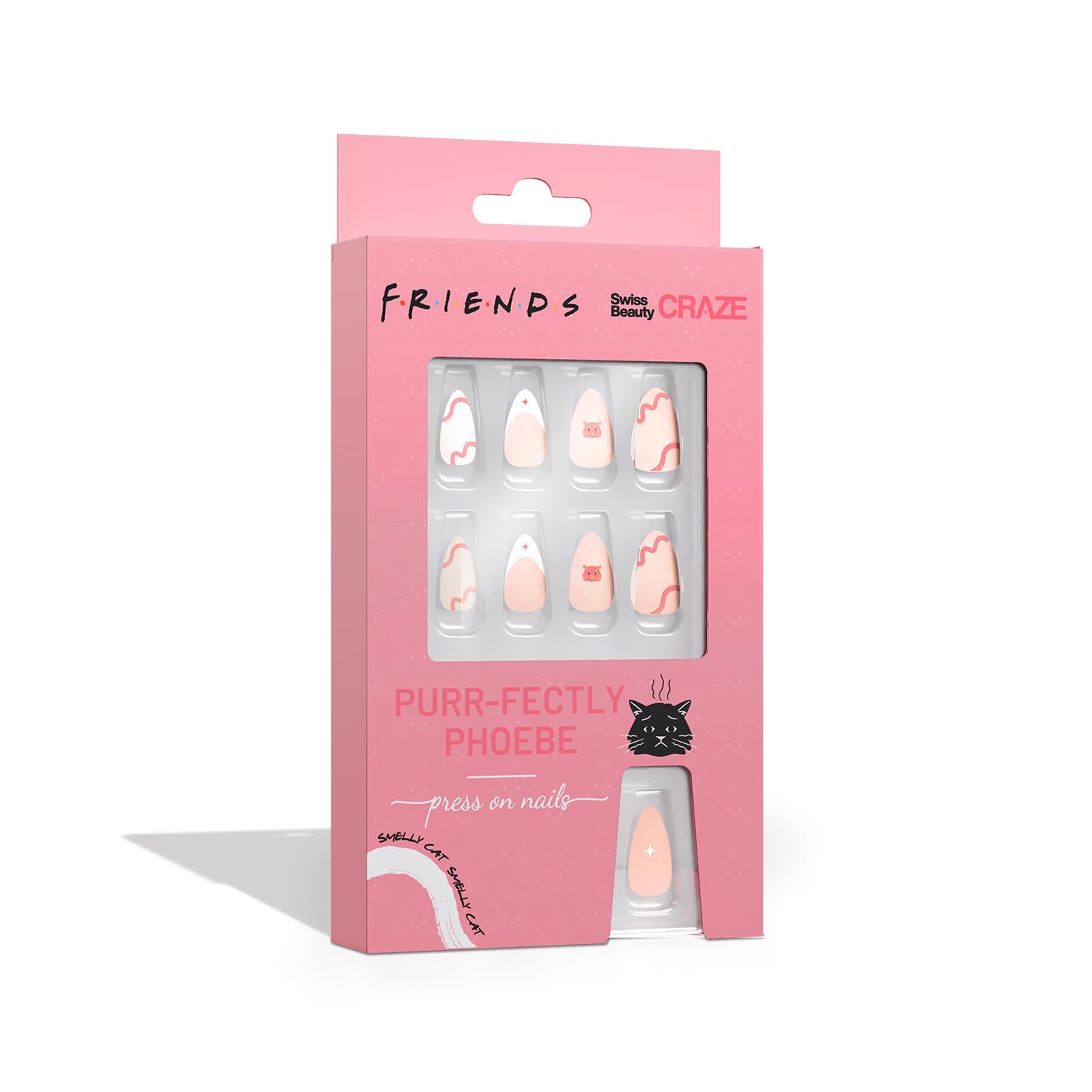 Swiss Beauty Craze Purr-Fectly Phoebe Press On Nails | Pack of 24 Nails | Reusable | Easy To Use-image-19