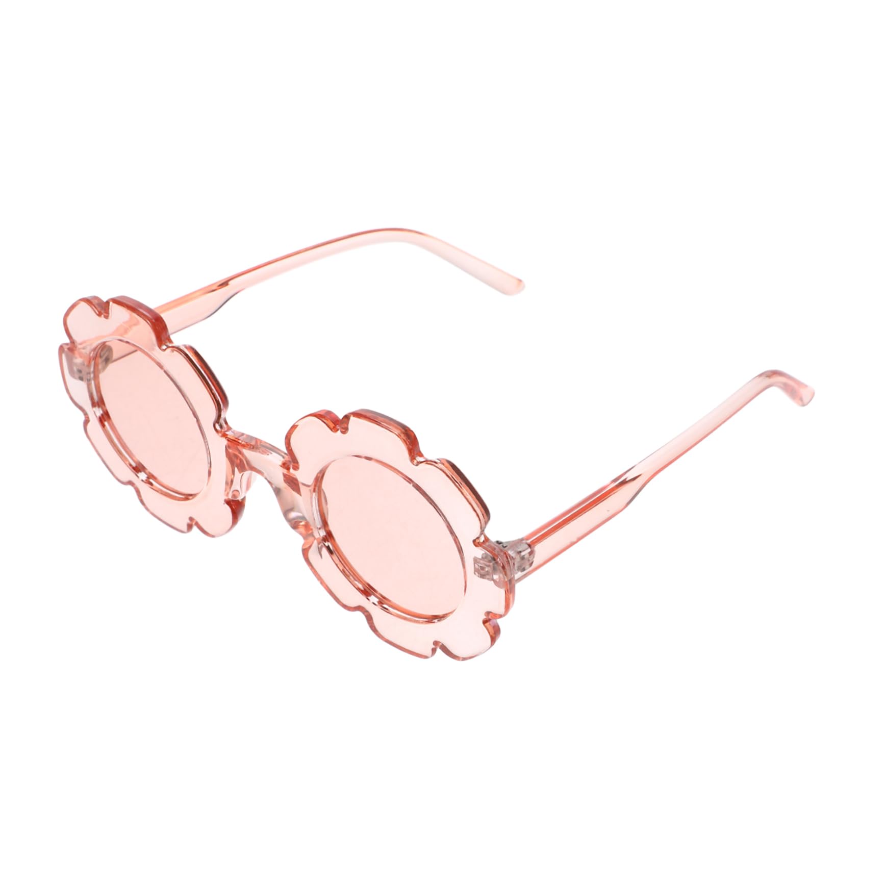 Healvian 1Pc Transparent Frame Sunglasses for Cute Sunflower Glasses for Durable UV Protection Eyewear Adorable present for Boys and Lightweight and Safe Design Transparent Pink