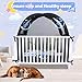 tupi Baby Crib Tent Safety Net to Keep Baby in, Pop Up Crib Tent Canopy Keep Baby from Climbing Out, Mosquito Net for Baby Crib, Ultra Stable Frame, Durable Strong Self-Locking Zipper, Black