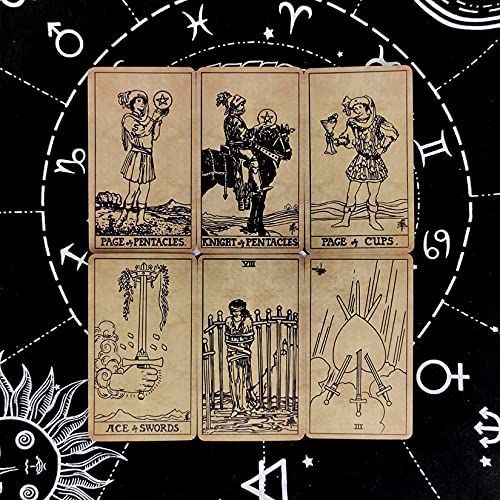 wuxafe 78 Seiten, Der Neo-Fahrer Tarot, Wahrsagerei Wahrsagerkarte Für Anfänger/Erfahrene Leser, Familienbrettspiel… – Bild 6