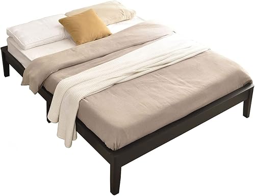 Miniatura 8 de Woodpeckers Furniture And Mattress Stella - Marco de cama con plataforma de madera de pino macizo (negro, tamaño Queen (estándar de EE. UU.))