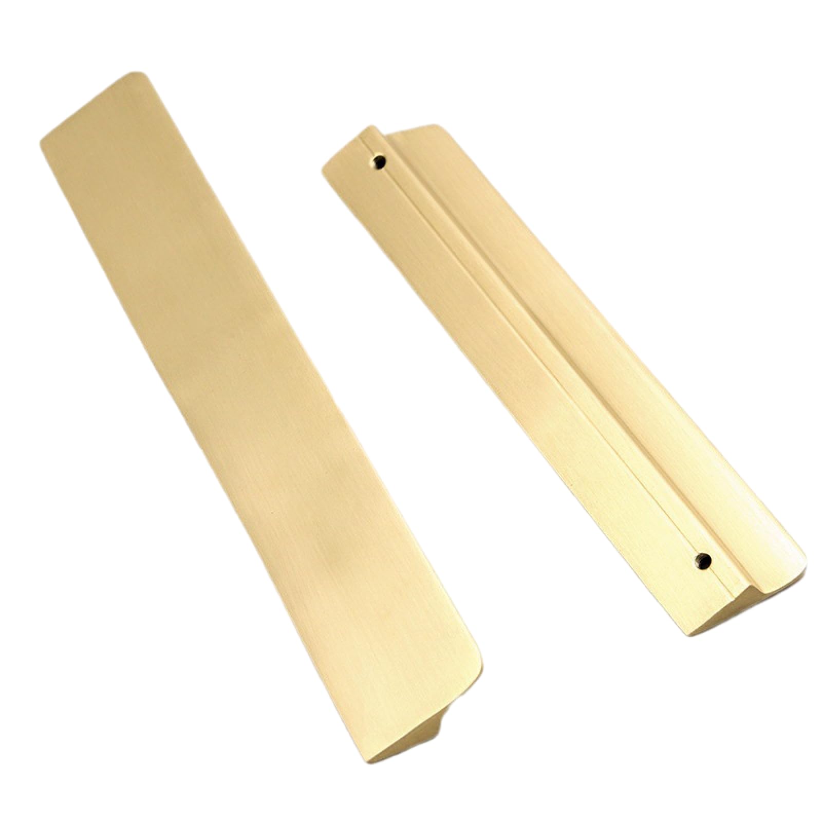 Maniglie per Mobili Ante Moderne Confezione da 2 Maniglie Piatte in Rame Puro per Ante di Armadi Cassetti E Mobili Lunghezza 380 mm Interasse Fori 288 mm