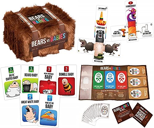 Bears vs Babies by Exploding Kittens - A Monster-Building Card Game - Family-Friendly Party Games - Card Games For Adults, Teens & Kids Bears vs Babies by Exploding Kittens - A Monster-Building Card Game - Family-Friendly Party Games - Card Games For Adults, Teens & Kids