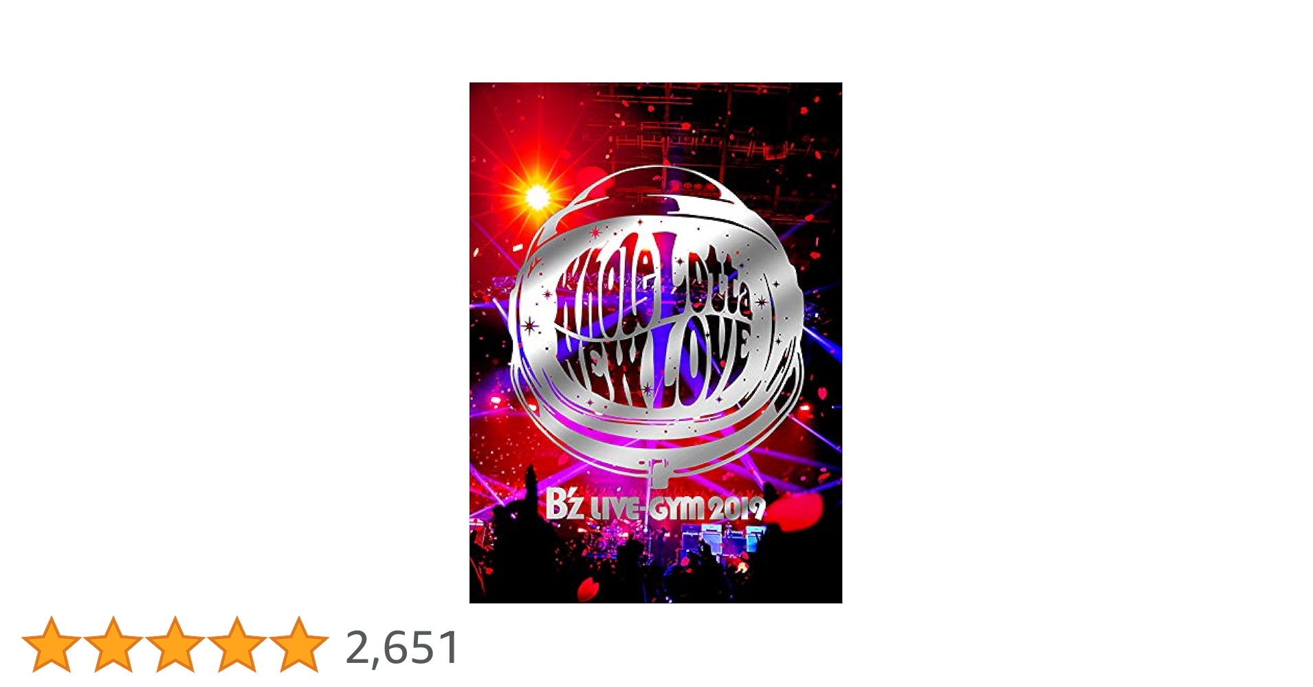 Amazon.co.jp: B'z LIVE-GYM 2019 -Whole Lotta NEW LOVE- (Blu-ray