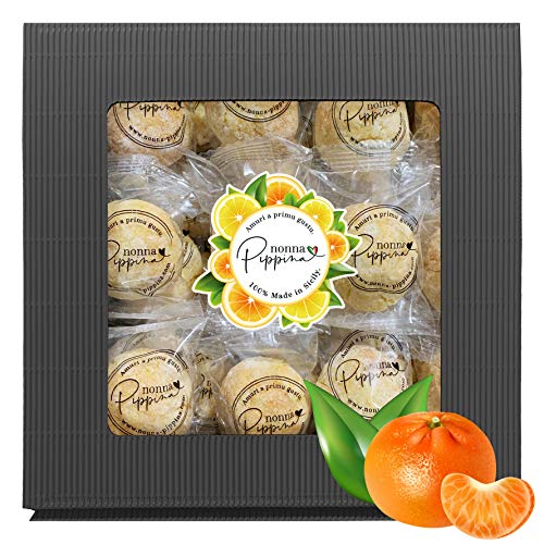 NONNA PIPPINA Pasticcini Siciliani, 1.000g, nur Mandarine, traditionell handgemachtes weiches Mandelgebäck aus Sizilien, GLUTENFREI Cover