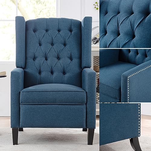 Sillón Plegable Ajustable Azul miniatura 3