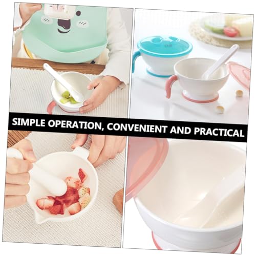 Hohopeti 1 Conjunto Tigela De Moagem Tigela De Comida Para Bebê Tigela Moinho De Comida Multifuncion
