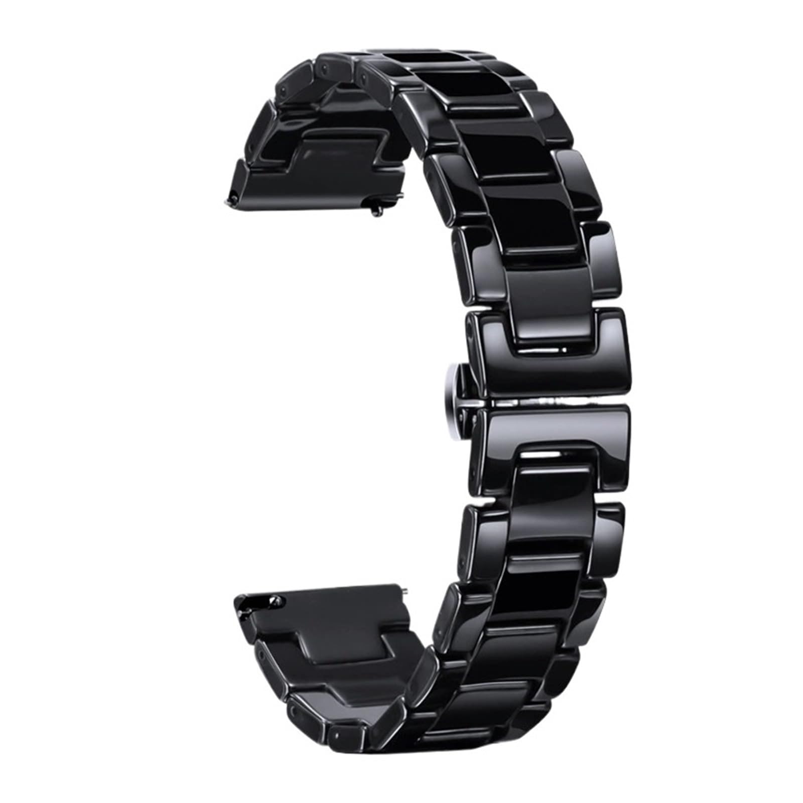Cinturino in ceramica bianco a sgancio rapido da 22 mm a 20 mm for uomo e donna, cinturino di ricambio universale regolabile