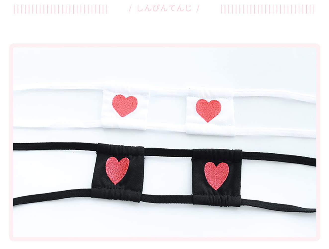 SINGUYUN Womens Sexy Micro bikini Suit Anime Bikini Cosplay Lingerie Kawaii Bra and Panty Set Cute: One Size 418black