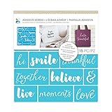 Momenta Family Words Fabric Screen Stencil, Blue