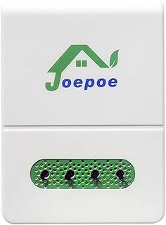 Joepoe Negative Ion Generator/Plug In Air Purifier with Negative Ion Technology Up to 32 Million Negative Ions/Sec Output,Portable Air Ionizer for Home/Office Cleanse: Pollutants,Odors Etc(1-Pack)