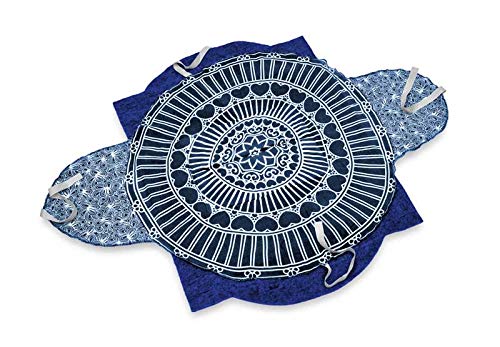 Sweet Goodbye Cocoon® - Eco-Friendly Pet Burial & Cremation Ceremony Kit (Premium Wool) - Casket For Dogs And Cats – Size For Every Breed (Choose Size & Color) (Large, Indigo) #TOP1