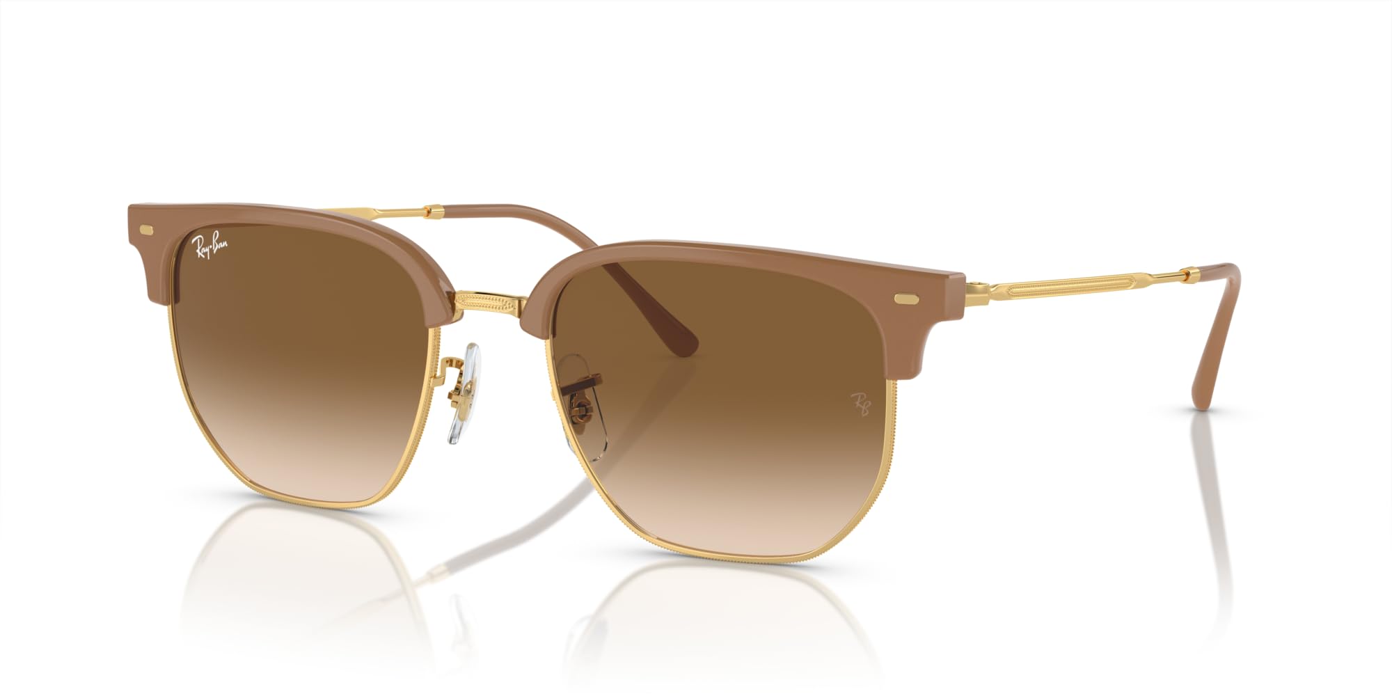 Ray-Ban Women's RB4416F New Clubmaster Low Bridge Fit Square Sunglasses