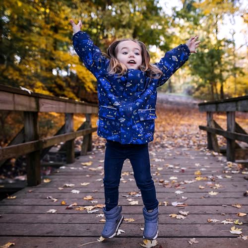 Image of JAN & JUL Waterproof Fleece Lined Rain Jacket, Raincoat for Toddlers and Kids