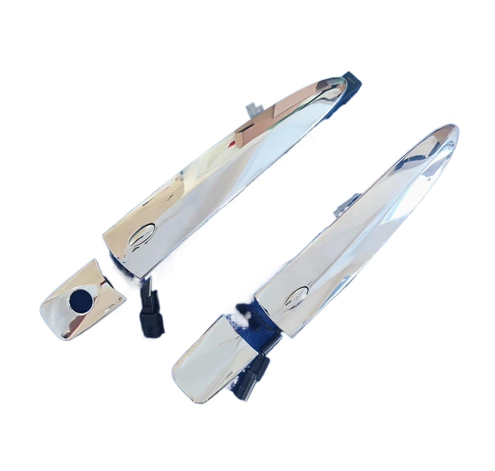 BYSKJZ Car Outer Door Handle Replacement for Nissan for Teana for Leaf for Maxima for Murano for Sentra Chrome Exterior Door Handle 826469N00A 806469N00A 806451AA0A(Rear Pair)