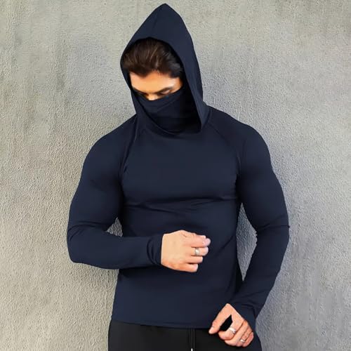 Sun Protection Shirts for Men with Mask UPF 50+ Fishing Blouses Long Sleeve UV Rash Guard Hiking Lightweight Hoodies4