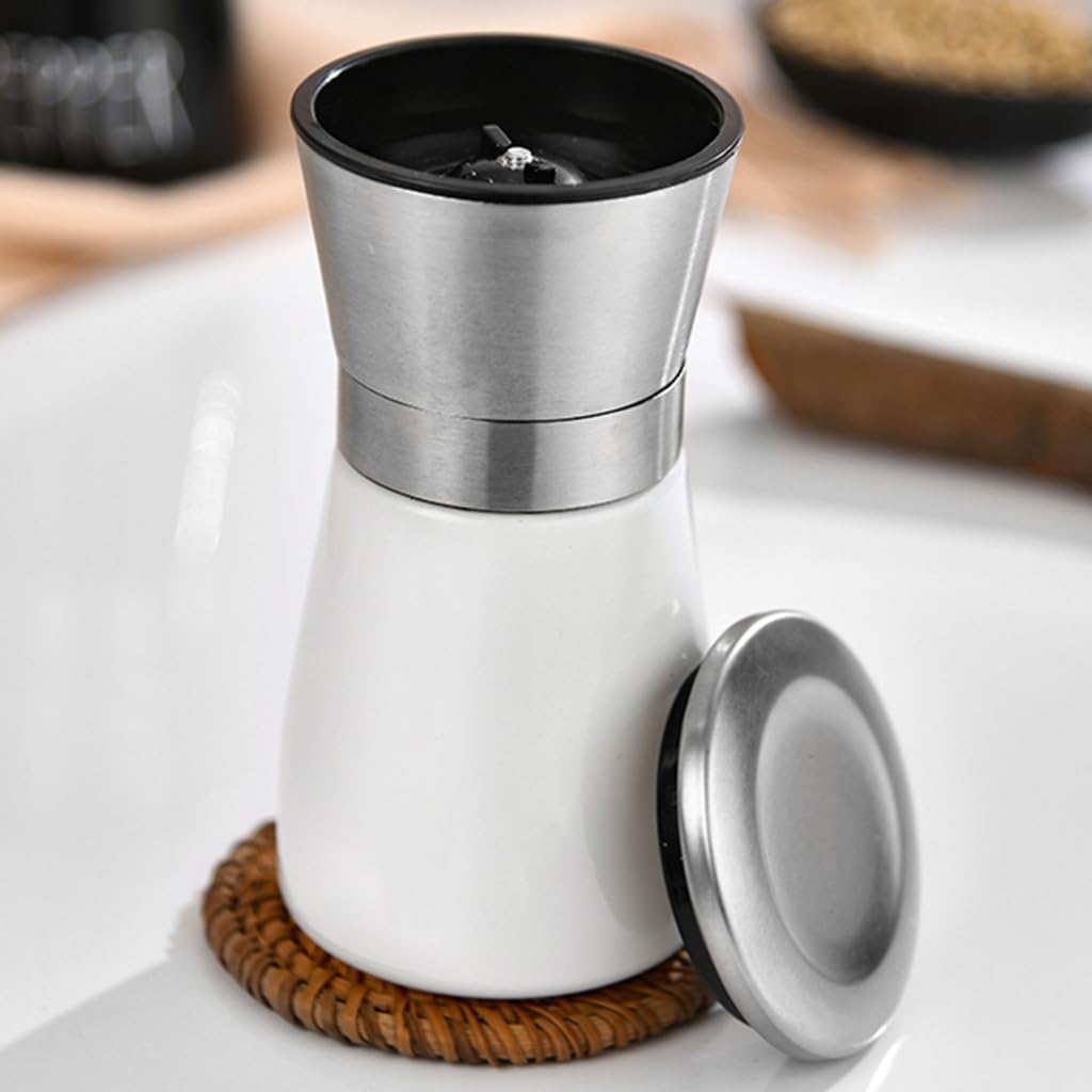 Glass Pepper Grinder Stainless Steel Shakers with Coarse Mill