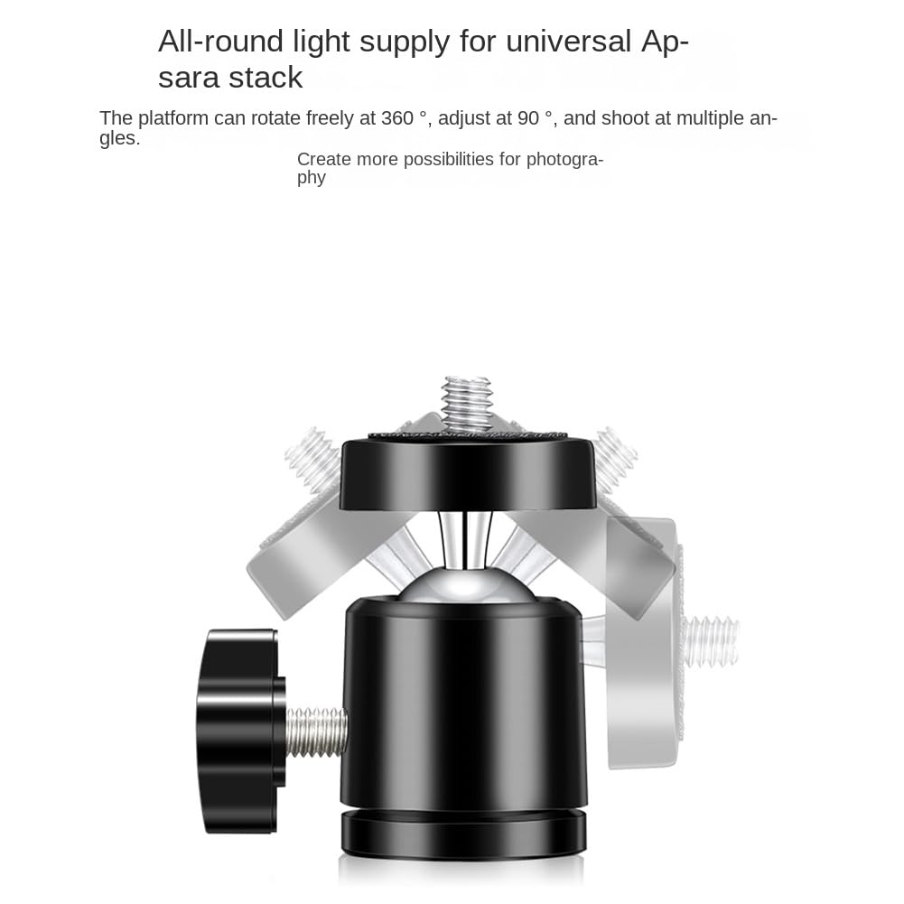 C TríPode Abrazadera Montaje en Escritorio Soporte de Luz con RóTula de Bola de 1/4 Pulg. Accesorio de Mesa Soporte de Mesa Ajustable para CáMara
