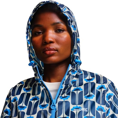 Womens Orla Kiely Lightweight Waterproof Pack-It Packable Jacket Coat4