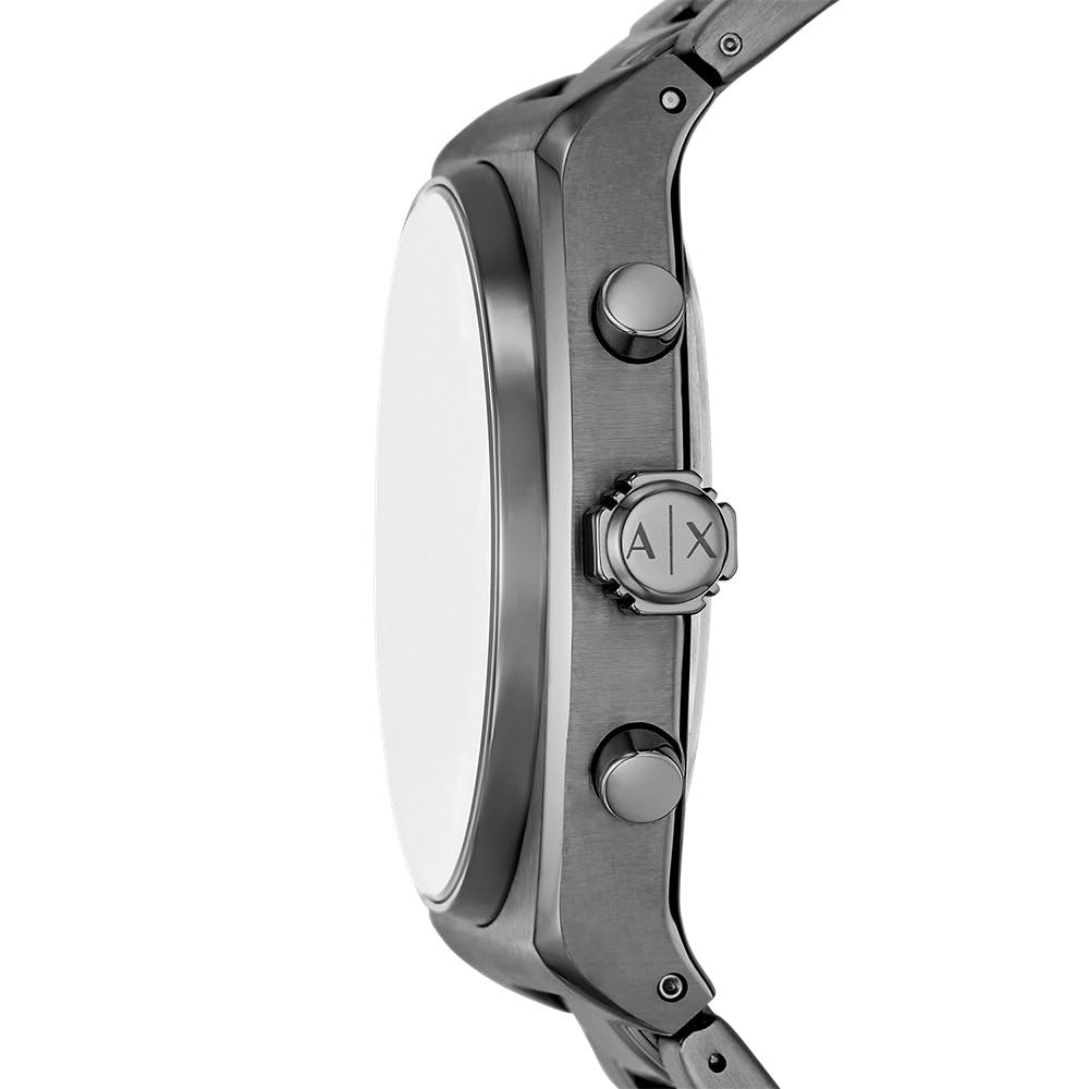 Armani Exchange Orologio Uomo, Movimento Cronografo al Quarzo e Cassa 40 mm con cinturino in acciaio inossidabile