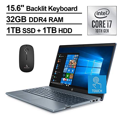 2020 HP Pavilion 15 FHD 1080P Touchscreen Laptop, Intel Core i7-1065G7 up to