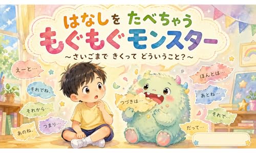 The Munch Munch Monster Who Eats Stories: What Does It Mean to Listen Until the End (Japanese Edition)