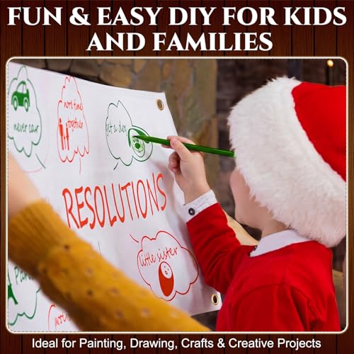 Image of Zonon Large Blank Banners And Signs Polyester Oxford Cloth Sublimation Banner To Decorate With Hanging Rope For Indoor Wall Outdoor Easy to Hang DIY Signs For Business Office(White,1 x 2 Feet)