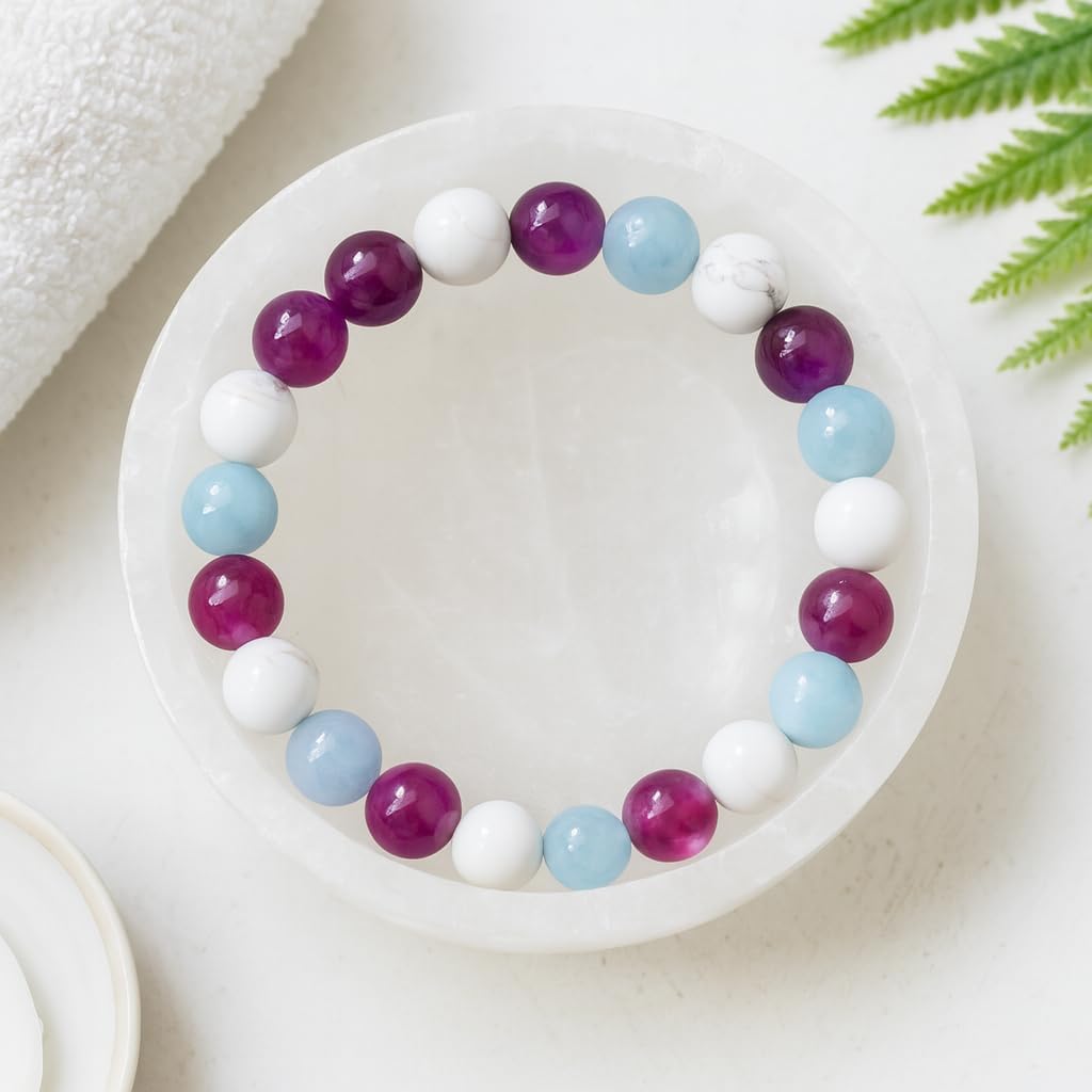 Reiki Infused Aquarius Zodiac Bracelet, Energy Bracelet, Reiki Gift, Reiki jewelry, Gemstone bracelets, Crystal bracelets - Image 7
