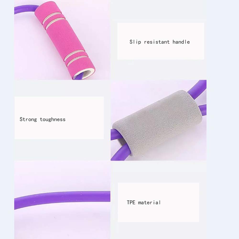 TOMOO Bandas de resistencia de yoga Fitness Figure-of-Oight Expansor de pecho elástico entrenamiento muscular, equipo de gimnasio Fitness bandas de goma deportivas entrenamiento de culturismo elástico