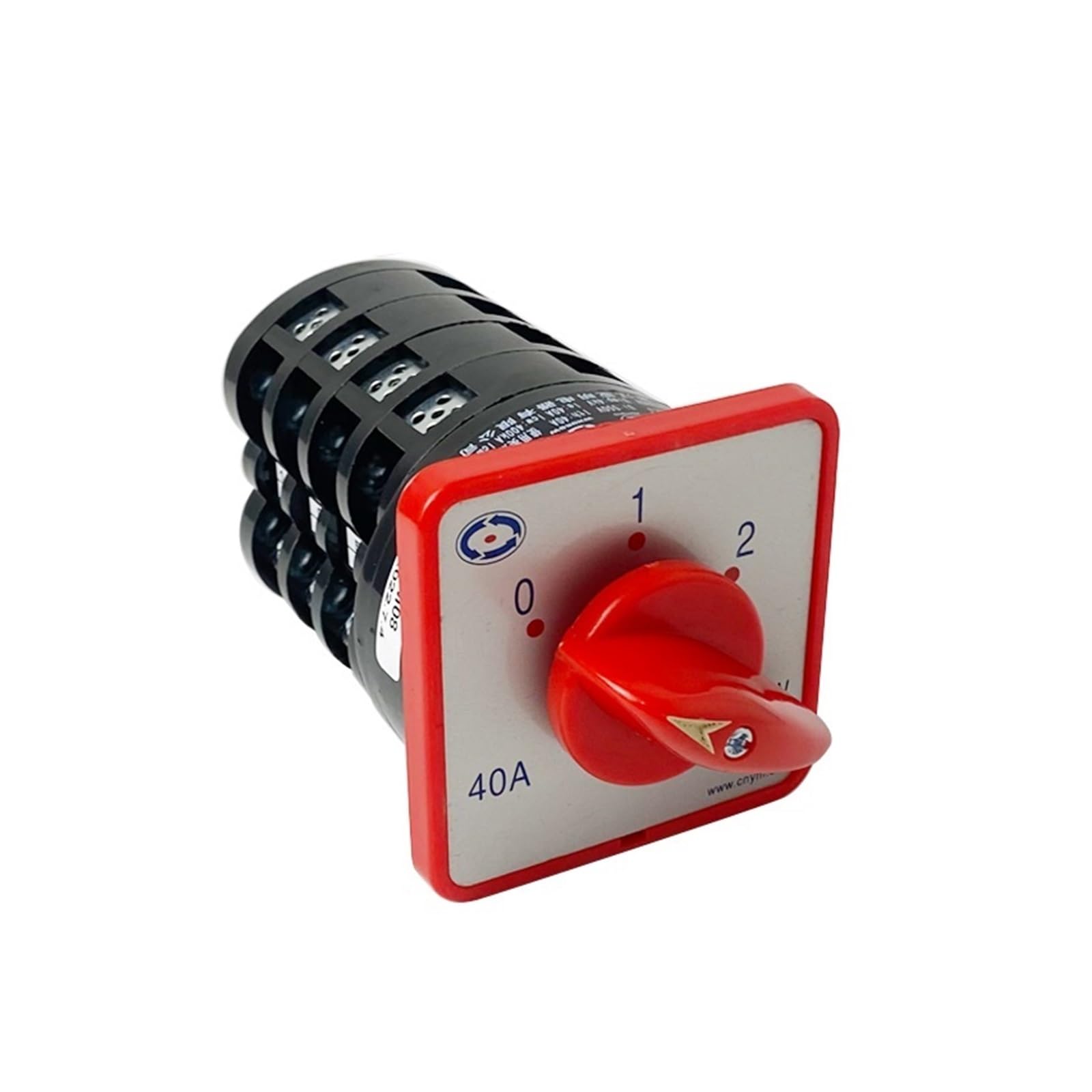 JGNAYRKJQI Manual Motor 3 Position Rotary Switch 4 Pole 7.5kw 40A Changeover Cam Selector HZ5-40/7.5 M08