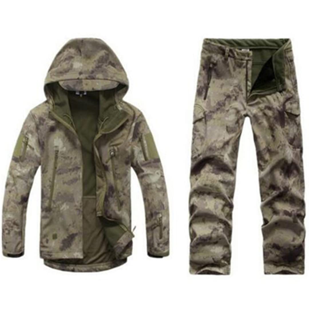 Tattico Softshell Camouflage Giacca Set Uomini Giacca A Vento Caccia Vestiti Camo Giacca Militare Andpants