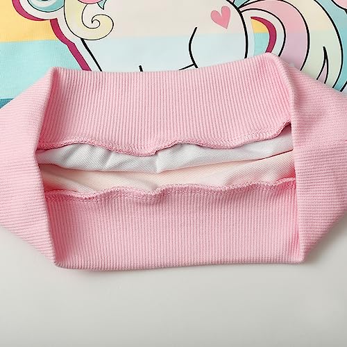 Image of Girls Fall Winter Outfits Cartoon Animal Long Sleeve Crewneck Sweatshirt Top+Sweatpant 2 Piece Clothing Set 3-9T