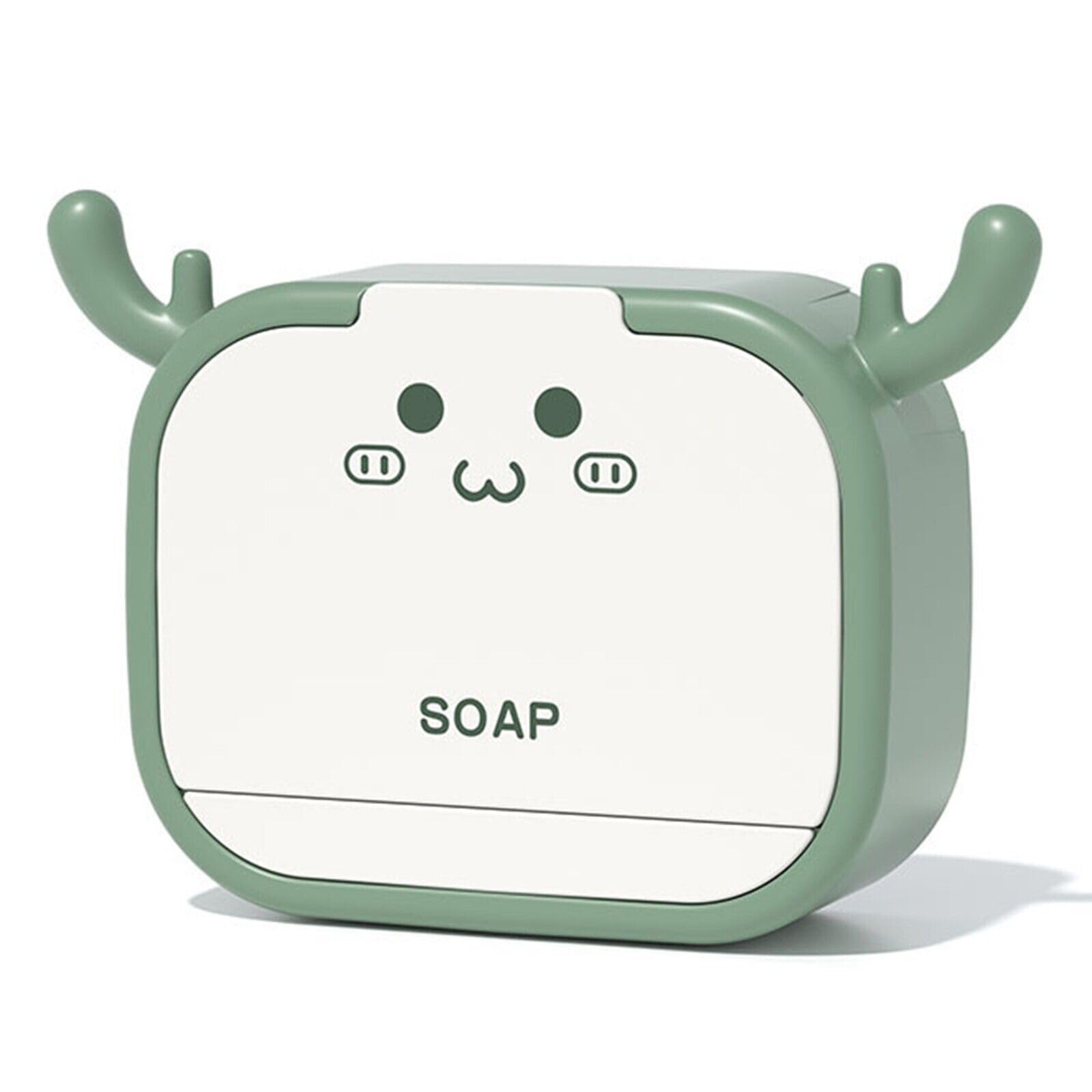 GLIVE (LABEL) Flip-Top Cartoon Antler Soap Box, No Holes to Install, Bathroom Laundry Soap Box, Bathroom Cartoon Antler Hook Wall Soap Box, Bathroom Soap Storage Box (B0CD3TTJ5M) Amazon Price History, Amazon Price Tracker