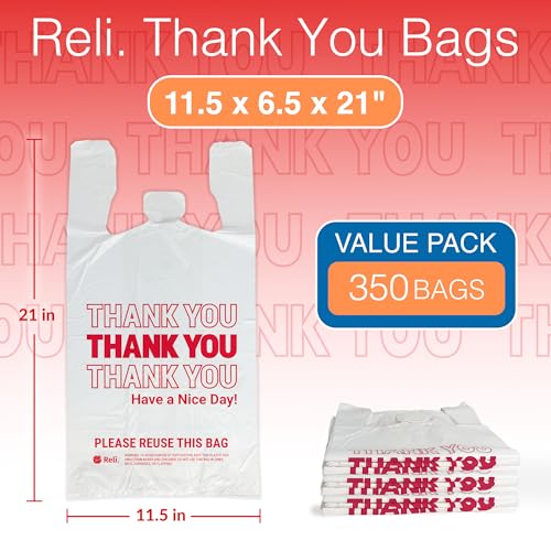 Reli. RL11-10093-350 Thank You Plastic Bags thumb #1