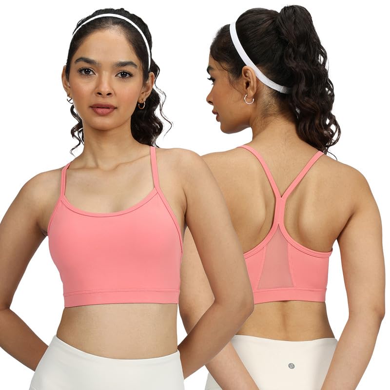 Image of BlissClub Ultimate Strappy Sports Bra | Removable Cups | Strappy Racerback Design | Elasticated Hem | CloudSoft TM Fabric